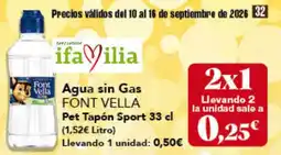 Gadis Font Vella Agua sin Gas oferta