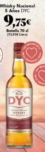 Gadis Dyc whisky nacional 5 años dyc oferta