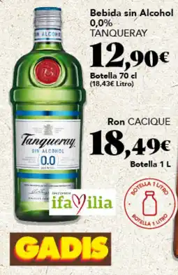 Gadis Tanqueray Bebida sin Alcohol 0,0% oferta