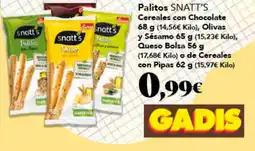 Gadis snatt's palitos cereales con chocolate oferta