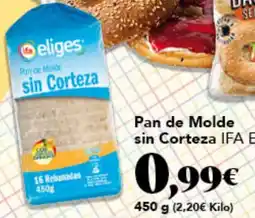 Gadis ifa eliges pan de molde sin corteza oferta