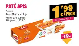 AhorraMas Apis paté suave oferta