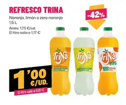 AhorraMas Trina refresco naranja limon zero naranja oferta