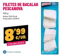 AhorraMas Pescanova filetes de bacalao oferta