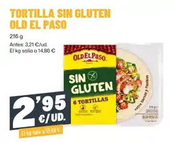 AhorraMas Old el paso tortilla sin gluten oferta