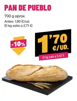 AhorraMas Pan de Pueblo oferta