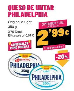 AhorraMas philadelphia queso de untar oferta