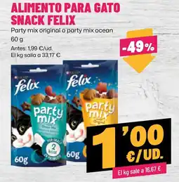AhorraMas felix snack party mix oferta