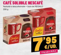 AhorraMas Nescafé café soluble natural o descafeinado oferta