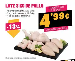AhorraMas lote 3 kg de pollo oferta