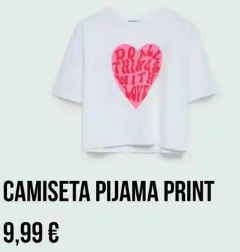 Stradivarius Camiseta pijama print oferta