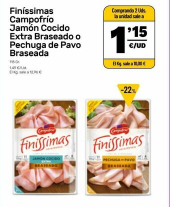 AhorraMas Jamón cocido campofrío oferta