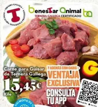 Gadis Gallega - carne para guisar de ternera oferta