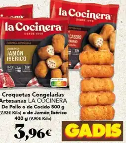 Gadis La cocinera - croquetas congeladas artesanas de pollo o de cocido oferta