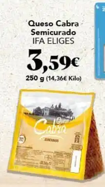 Gadis Ifa eliges - queso cabra semicurado oferta