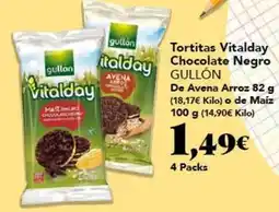Gadis Gullón - tortitas vitalday chocolate negro oferta