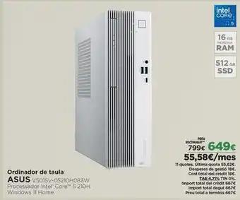 Asus - ordinador de taula