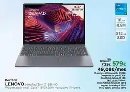 El Corte Inglés Lenovo - portátil oferta