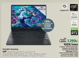 El Corte Inglés Hp - portátil gaming oferta