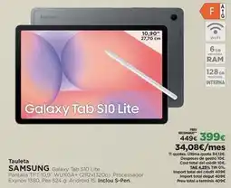 El Corte Inglés Samsung - galaxy tab s10 lite oferta
