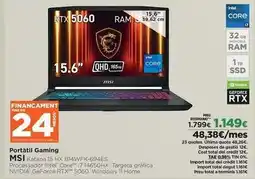 El Corte Inglés Msi - portátil gaming oferta