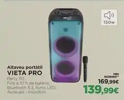 El Corte Inglés Vieta - altaveu portatil oferta
