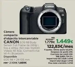 El Corte Inglés Canon - cámera compacta d'obejicti intercanviable oferta