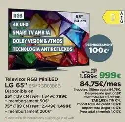 El Corte Inglés Lg - televisor rgb miniled 65 oferta