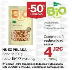 El Corte Inglés Bio - nuez pelada oferta