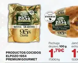 El Corte Inglés Elpozo - productos cocidos 1954 premium gourmet oferta