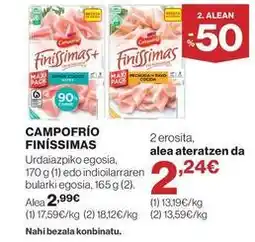 El Corte Inglés Campofrío oferta