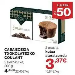 El Corte Inglés Casa eceiza - casa eceiza txokolatezko coulant oferta
