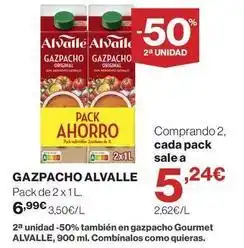 El Corte Inglés Alvalle - gazpacho oferta