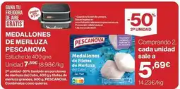 El Corte Inglés Pescanova - medallones de merluza oferta