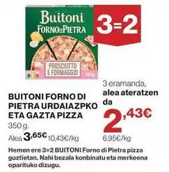 El Corte Inglés Buitoni - forno di pietra urdaiazpto eta gazta pizza oferta