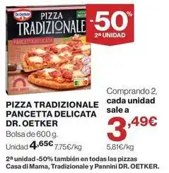El Corte Inglés Dr oetker - pizza tradizionale pancetta delicata oferta