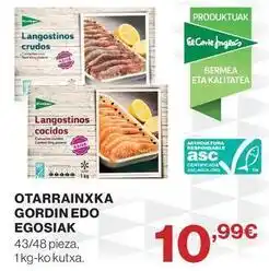 El Corte Inglés Otarrinxka gordinedo egosiak oferta
