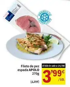 SPAR Apolo - filete de pez espada oferta