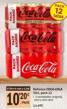 SPAR Coca-cola - refresco oferta