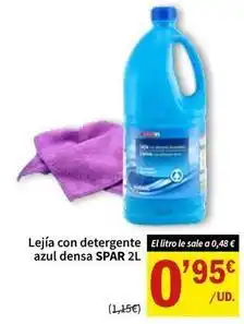 SPAR Spar - lejía con detergente azul densa oferta