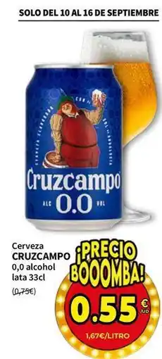 SPAR Cruzcampo - cerveza oferta