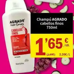 SPAR Agrado - champú oferta