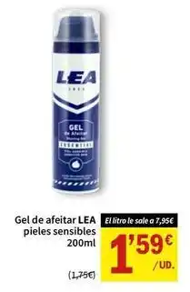 SPAR Lea - gel de afeitar pieles sensibles oferta