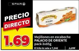 SPAR Palacio de oriente - mejillones en escabeche oferta