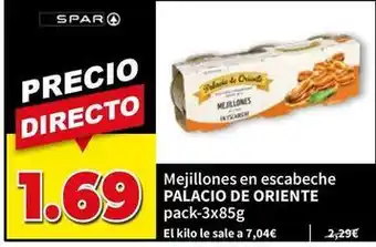Palacio de oriente - mejillones en escabeche