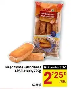 SPAR Spar - magdalenas valencianas oferta