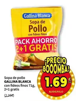 SPAR Gallina blanca - sopa de pollo con fideos finos oferta