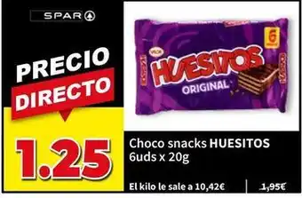 Huesitos - choco snacks 6uds