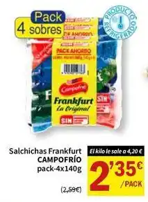 SPAR Campofrío - salchichas frankfurt oferta