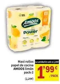 SPAR Amoos - maxi rollos papel de cocina limon oferta